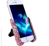 Car buckle mobile phone holder
