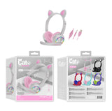 Luminous cat ear headset headset wired headset
