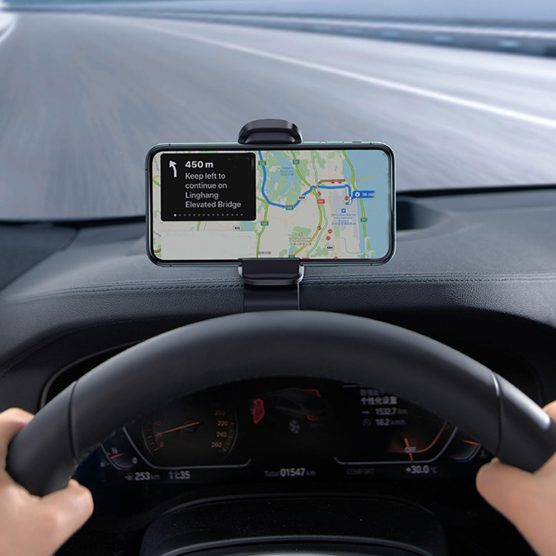 Car Phone Holder Universal Car Stand 360 Degree GPS Dashboard Gravity Phone Holder