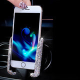 Car buckle mobile phone holder